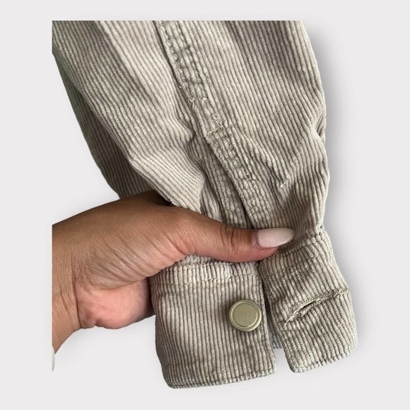 NWT Good American Utility Shacket Jacket Bone Cream Oversized XS (00/0) - Picture 4 of 7